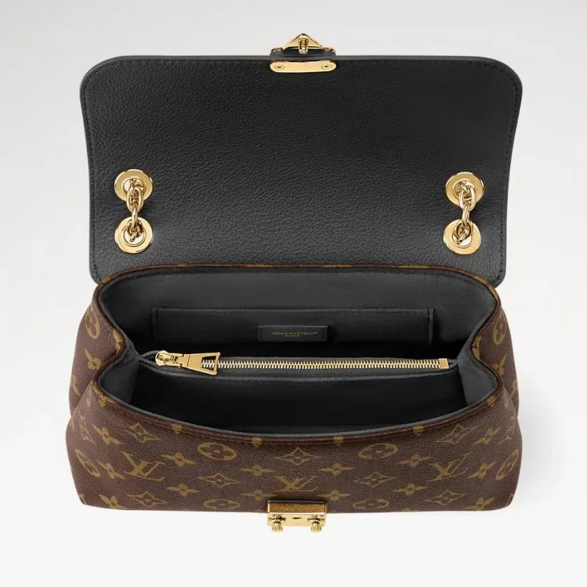 Louis Vuitton Madeleine BB Crossbody Bag in Black Monogram Gold Hardware