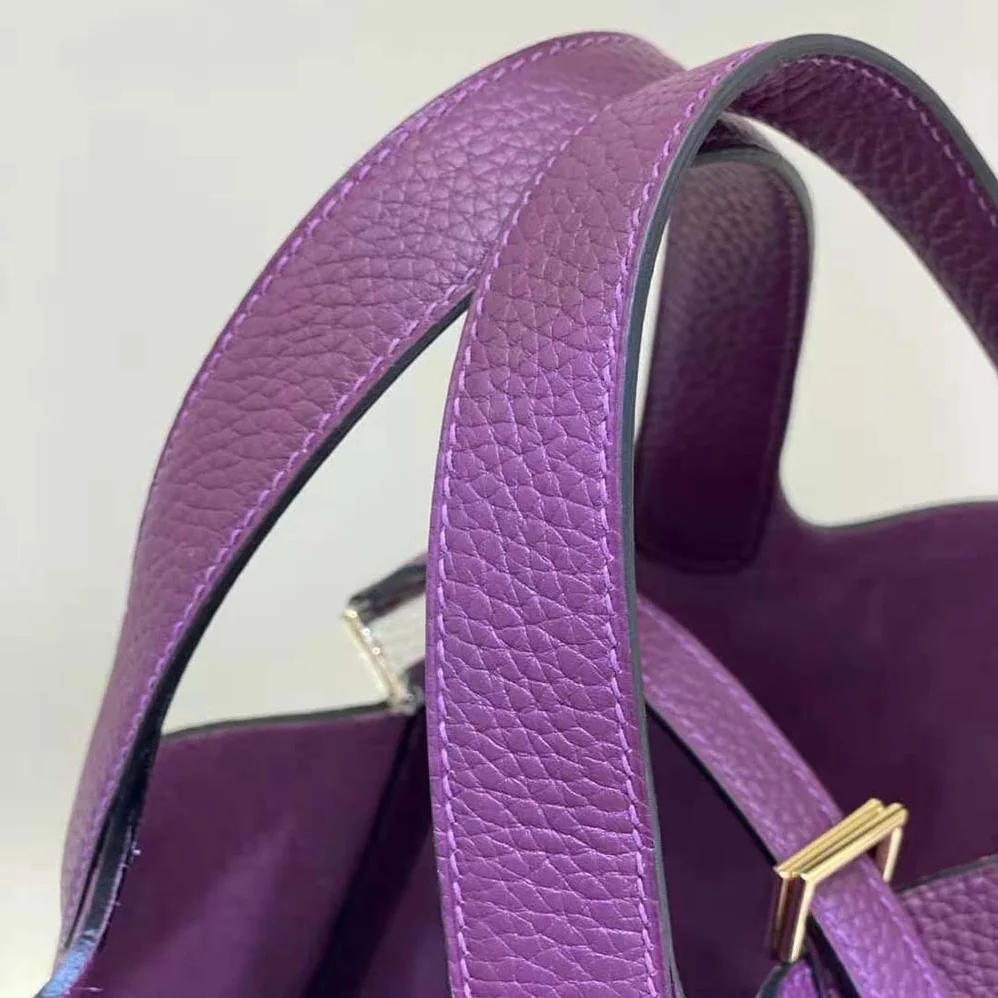 Hermes Picotin Lock 18cm in Clémence leather for Women in Purple