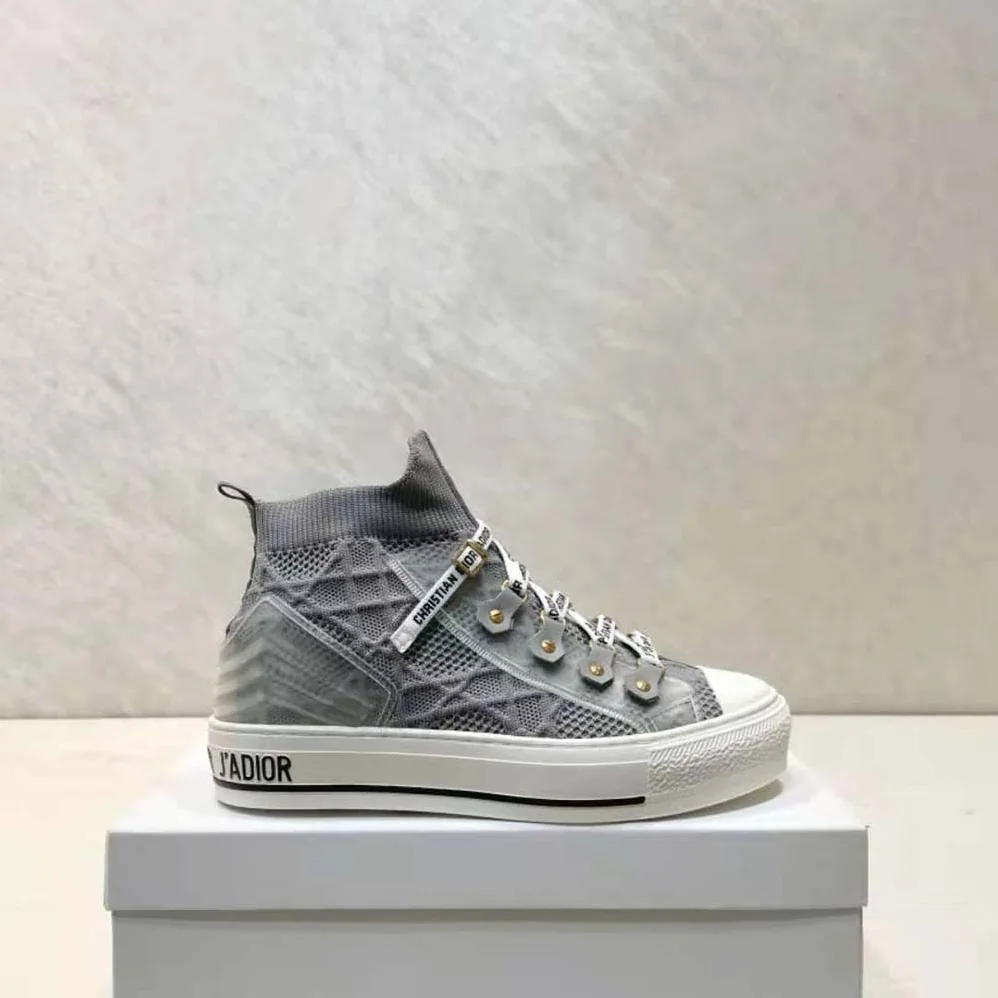 Dior Walk'n'dior Sneaker Silver Cannage Technical Mesh for Women Dior Walk'n'dior Sneaker Silver Cannage Technical Mesh for Women