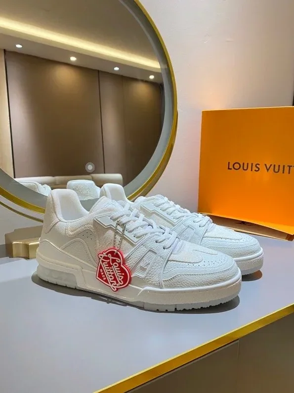 Louis Vuitton Trainer Sneaker White Virgil Abloh Louis Vuitton Trainer Sneaker White Virgil Abloh