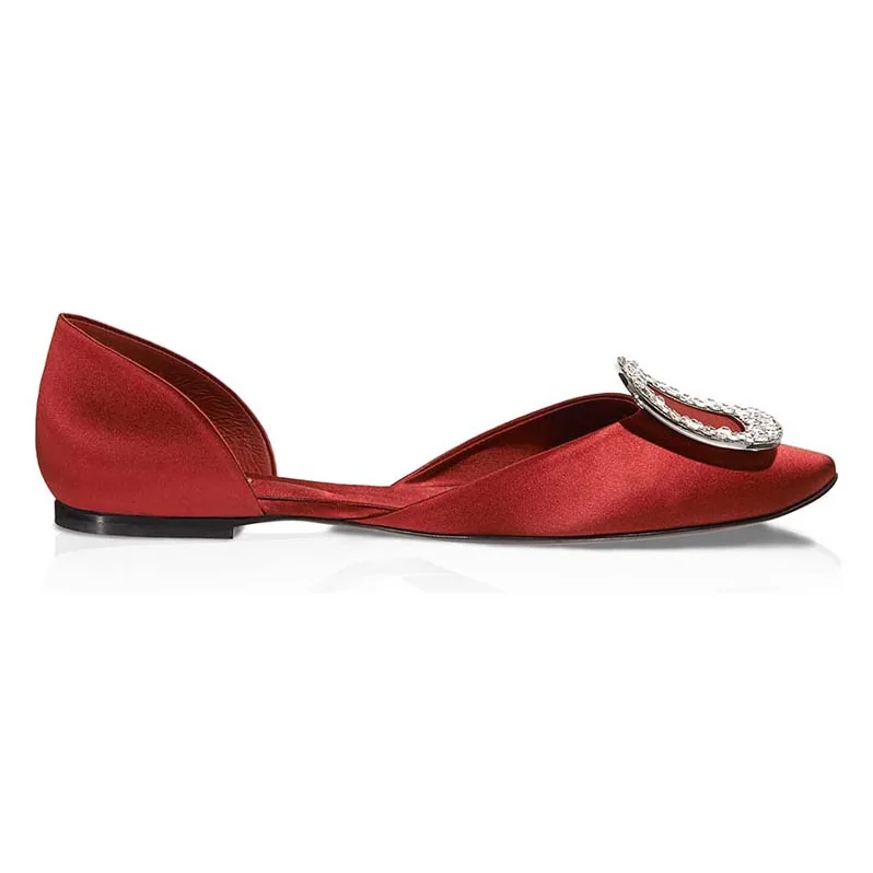 Roger Vivier Shoes Chips Ballerinas for Women in Red Roger Vivier Shoes Chips Ballerinas for Women in Red