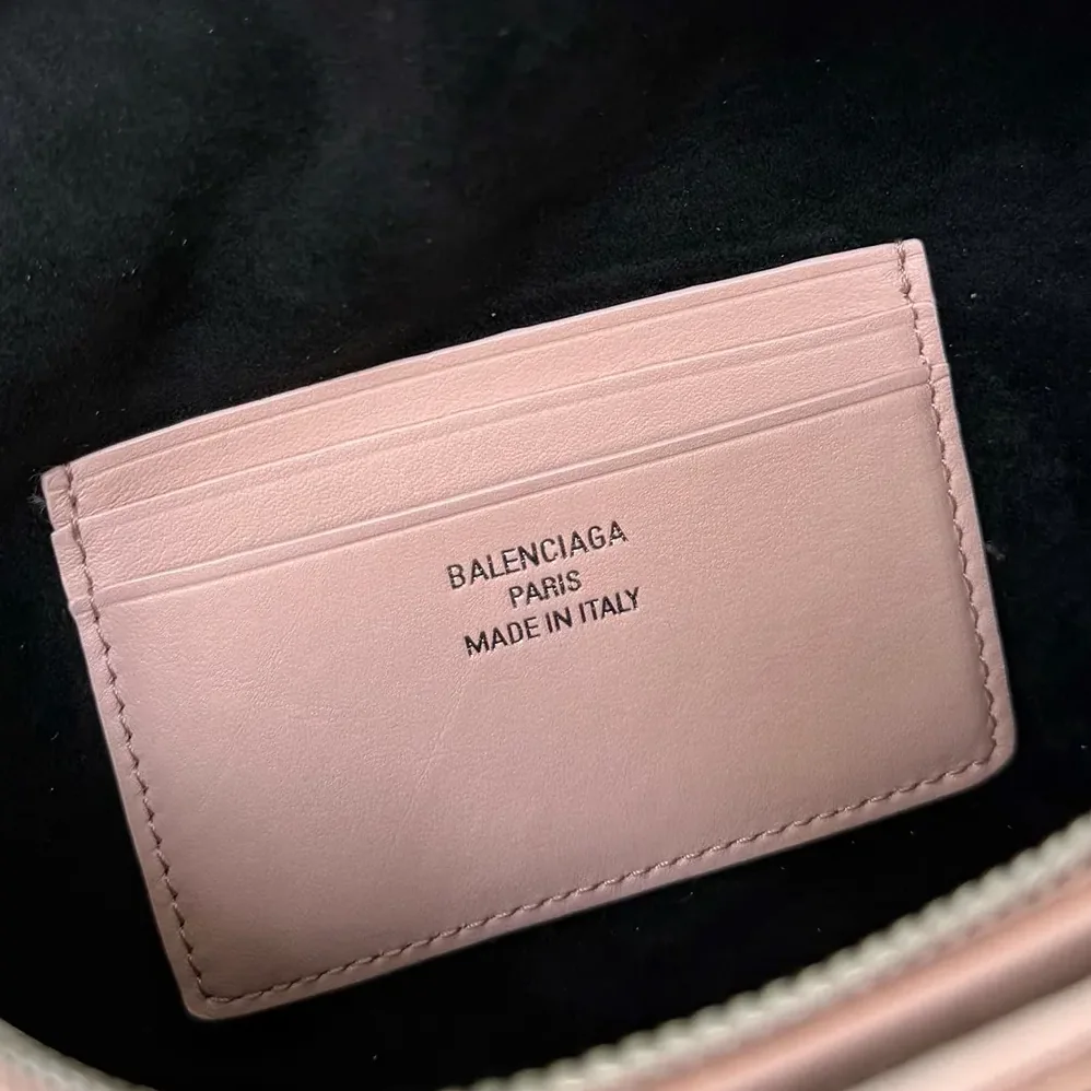 Balenciaga Rodeo Vanity In Suede Pink Smooth Calfskin for Women