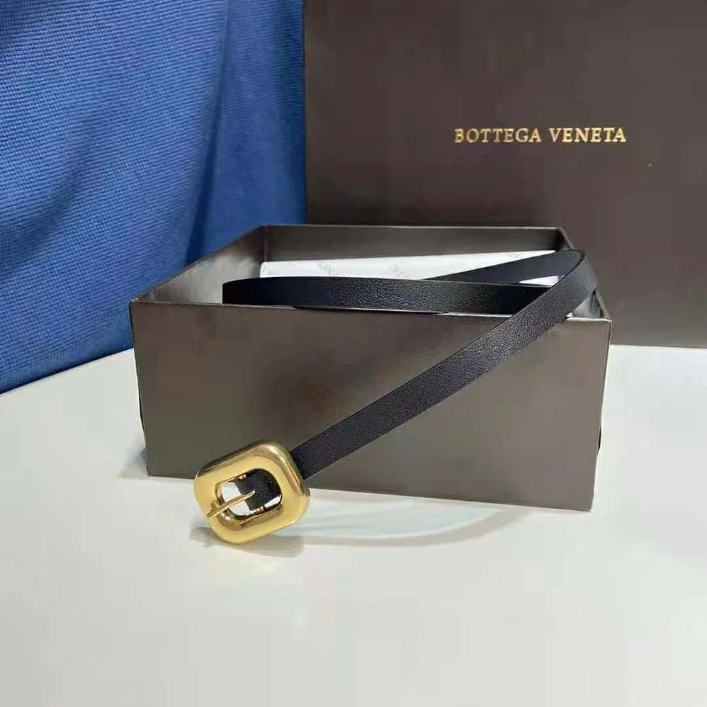 Bottega Veneta Chain Link Belt for Women in Black