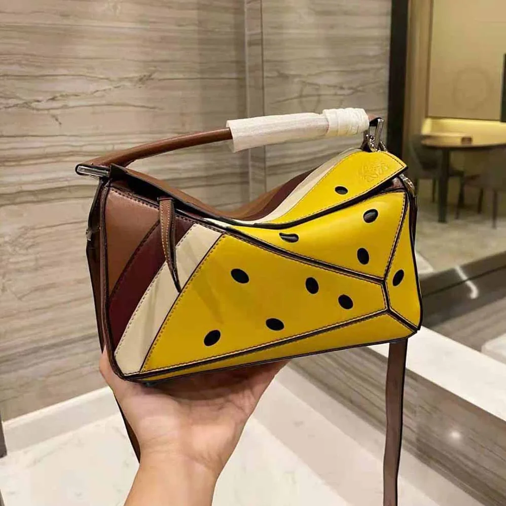 Loewe Passion Fruit Mini Puzzle Bag in Classic Calfskin for Women