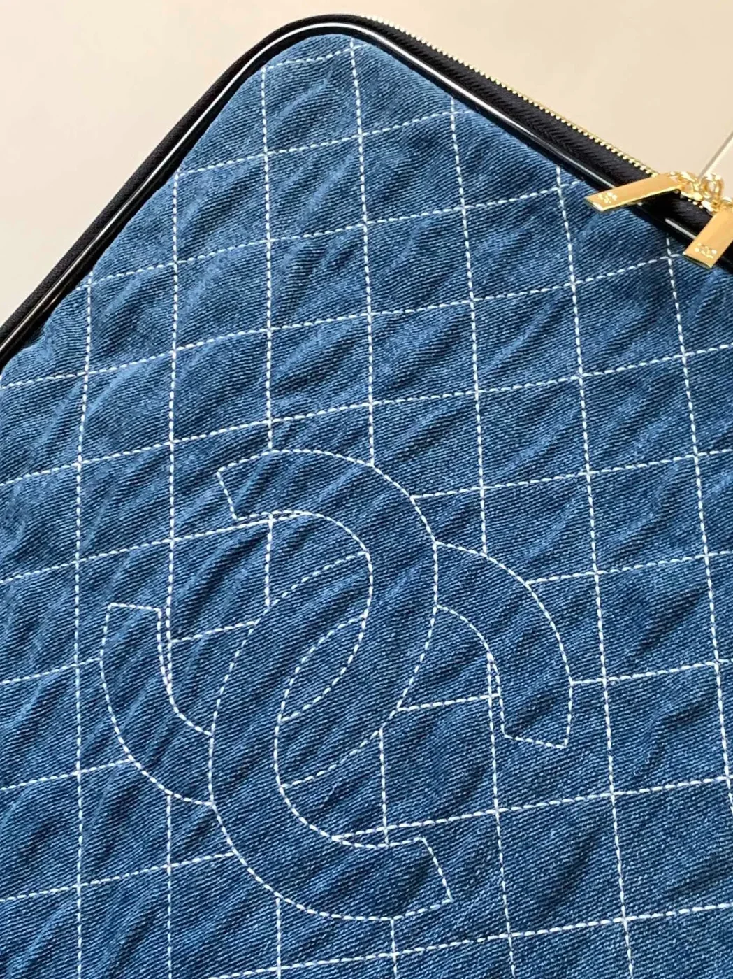 Chanel Classic Diamond in Quilted Suitcase Blue /