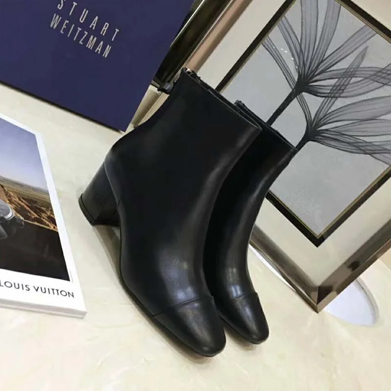 Stuart Weitzman Shoes The Zappa 50 Bootie 50mm Heel for Women in Black Stuart Weitzman Shoes The Zappa 50 Bootie 50mm Heel for Women in Black