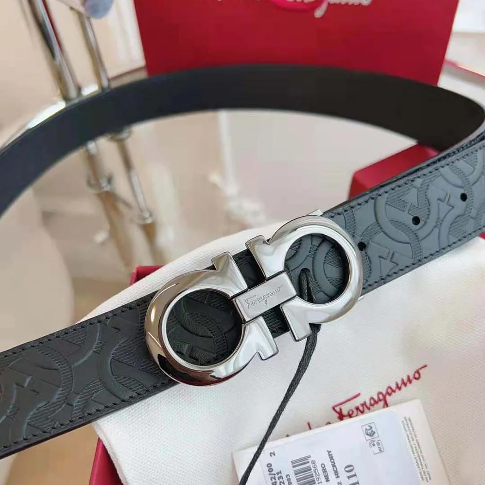 Salvatore Ferragamo Reversible and Adjustable Gancini Belt for Unisex