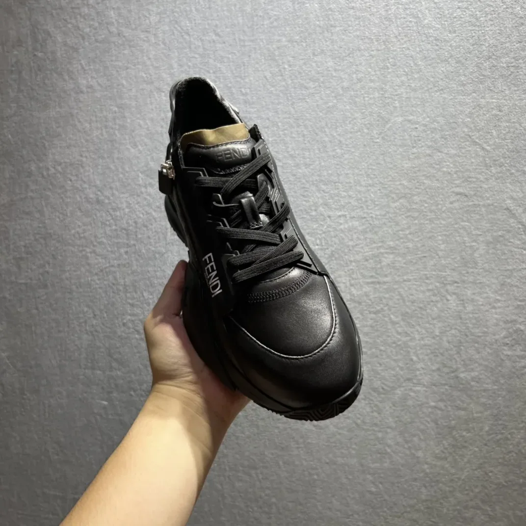 Fendi FD Flow Sneakers Black 7E1392AJZHF1DV5 Fendi FD Flow Sneakers Black 7E1392AJZHF1DV5