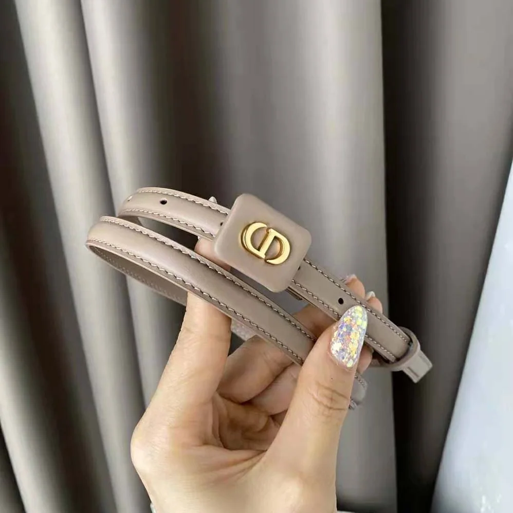 Dior Bobby Belt Warm Taupe Smooth Calfskin 12 MM for Women Dior Bobby Belt Warm Taupe Smooth Calfskin 12 MM for Women