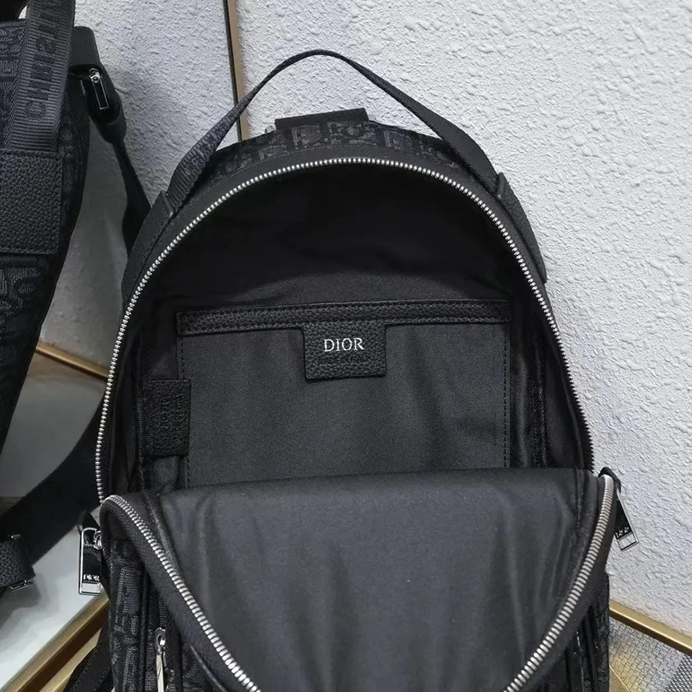 Dior Mini Rider Backpack Black Dior Oblique Jacquard for Men