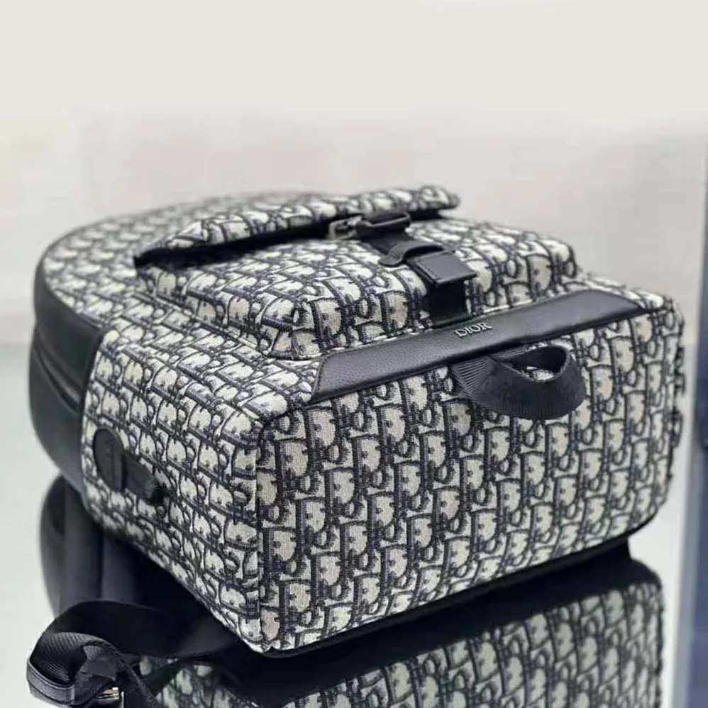 Dior Explorer Backpack Beige and Black Dior Oblique Jacquard for Men Dior Explorer Backpack Beige and Black Dior Oblique Jacquard for Men
