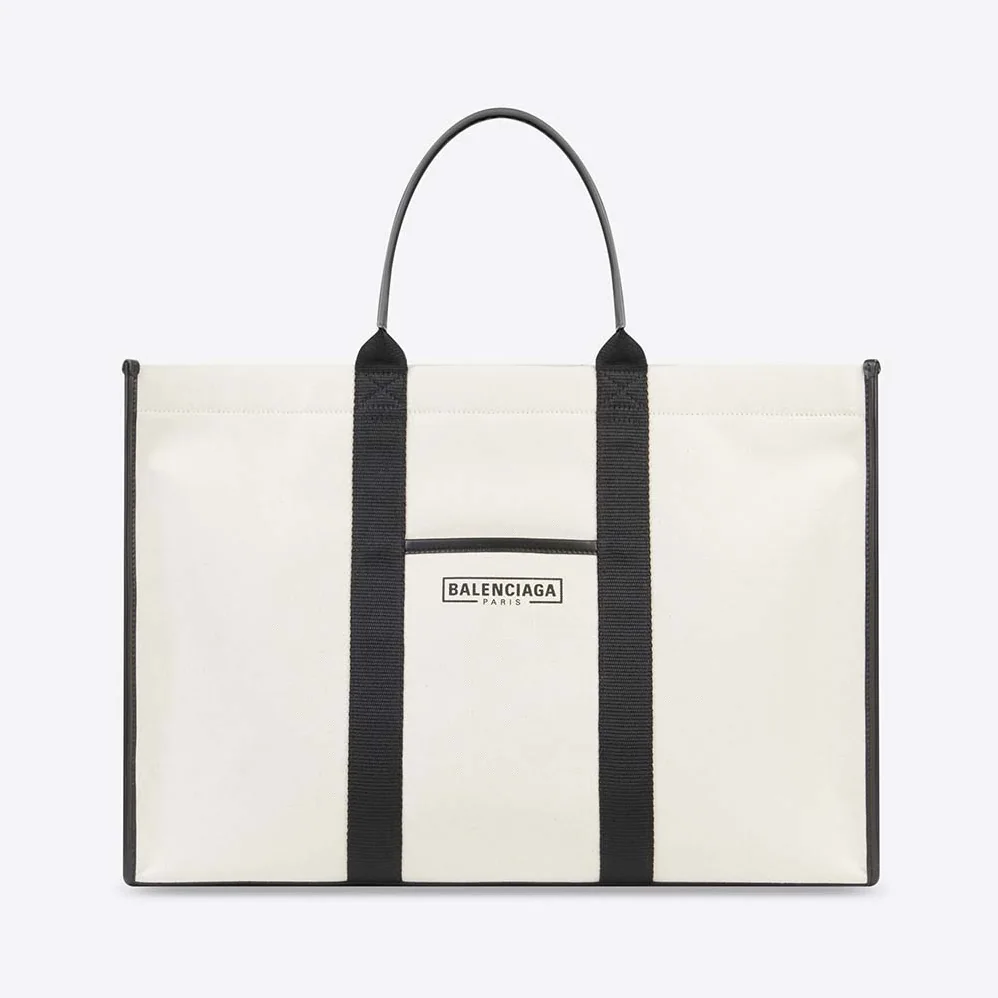 Balenciaga Hardware Large Tote Bag for Women in White Balenciaga Hardware Large Tote Bag for Women in White