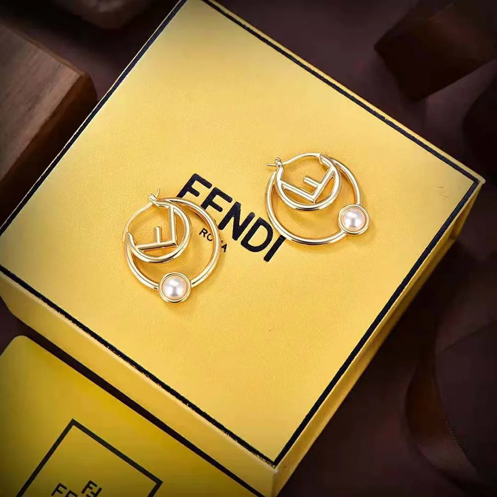 Fendi F is Fendi Earrings Gold for Women in colored Metal Fendi F is Fendi Earrings Gold for Women in colored Metal