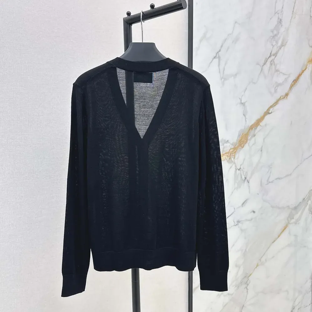 Prada Cashmere Cardigan for Women in Black Prada Cashmere Cardigan for Women in Black