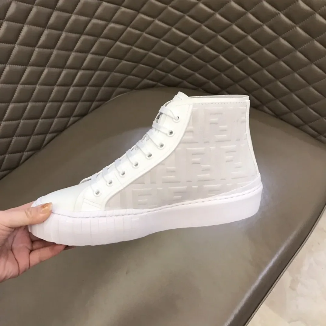 Fendi Flow High Tops Sneakers White 7E1424