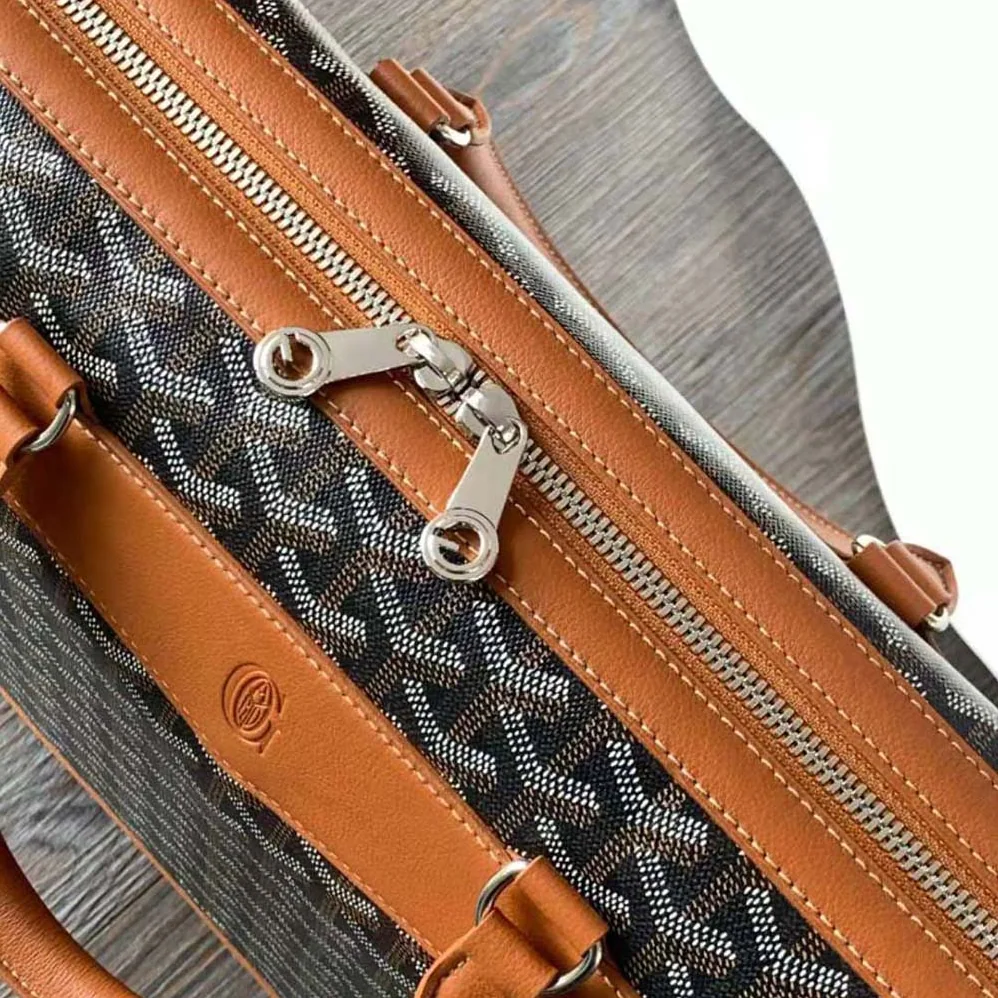 Goyard Cisalpin Document Case for Unisex in Tan