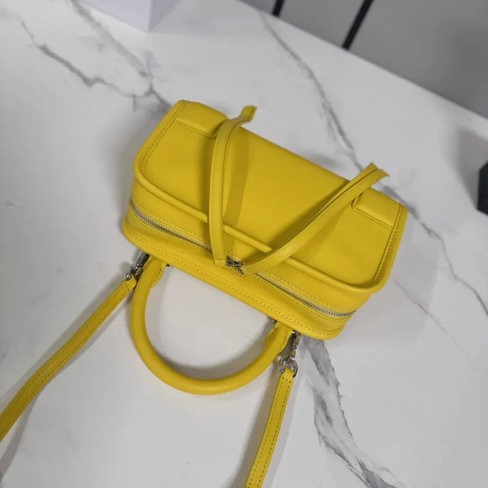 Loewe Mini Amazona 180 Bag in Soft Calfskin for Women in Daisy Yellow