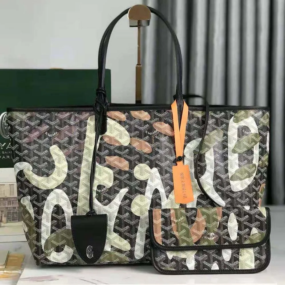 Goyard Saint Louis PM Bag Lettres Camouflage for Women in Green