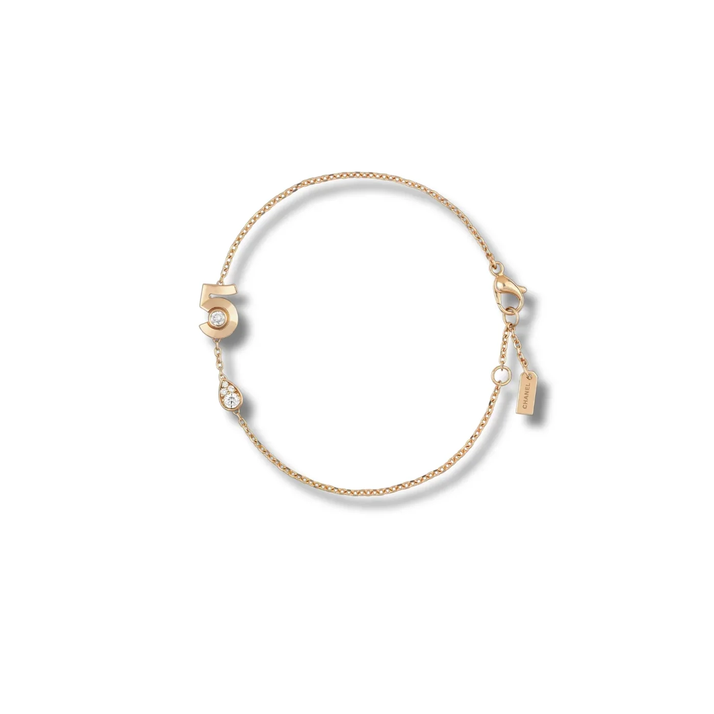 Chanel Extrait De N°5 Bracelet Beige Gold Chanel Extrait De N°5 Bracelet Beige Gold