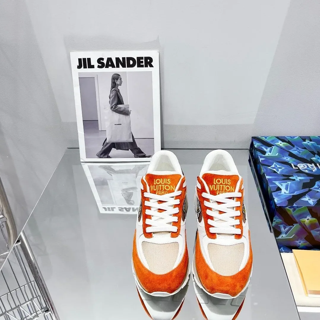 Louis Vuitton Run Away Sneaker Monogram Material Orange Louis Vuitton Run Away Sneaker Monogram Material Orange