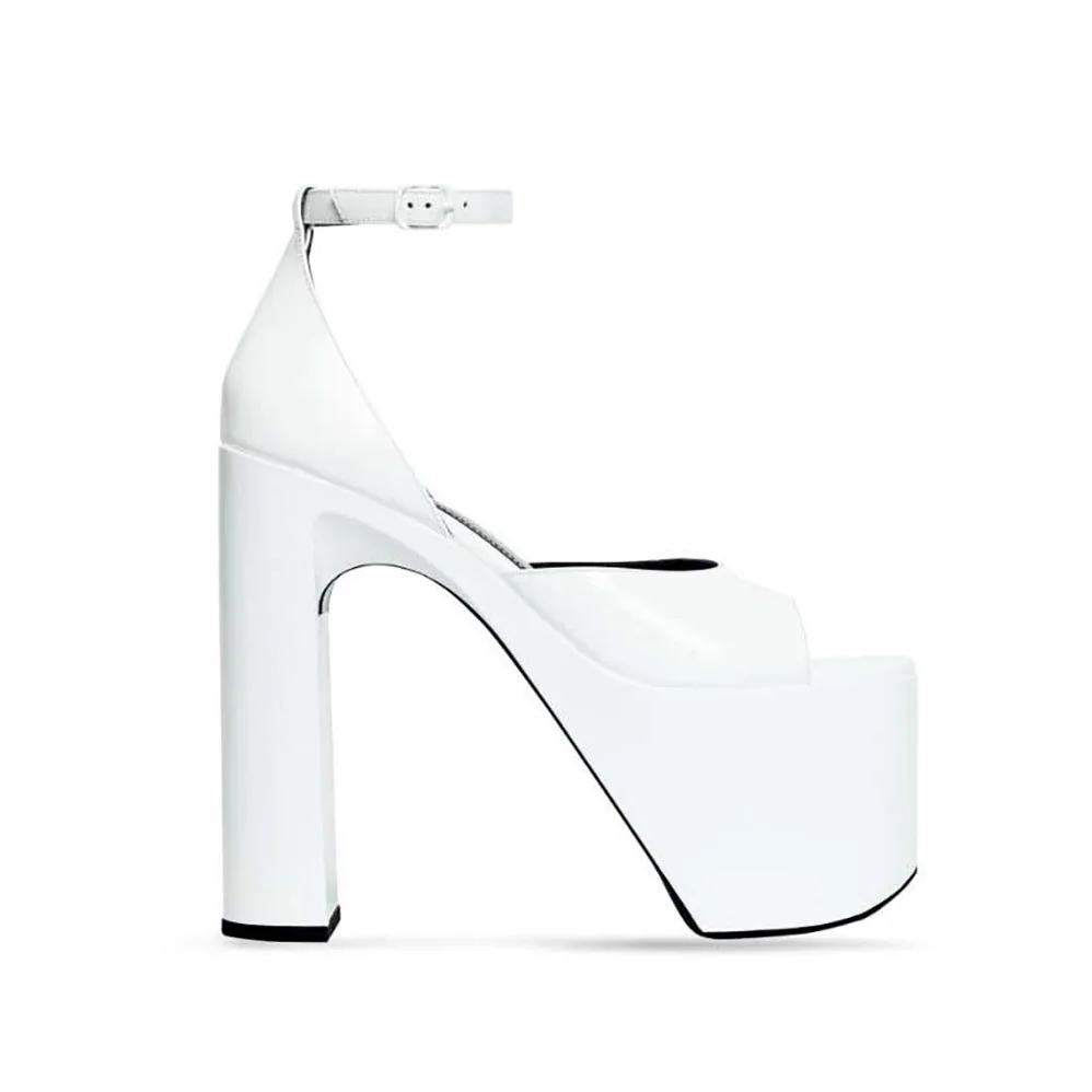 Balenciaga Camden 160mm Sandal in Optic White for Women