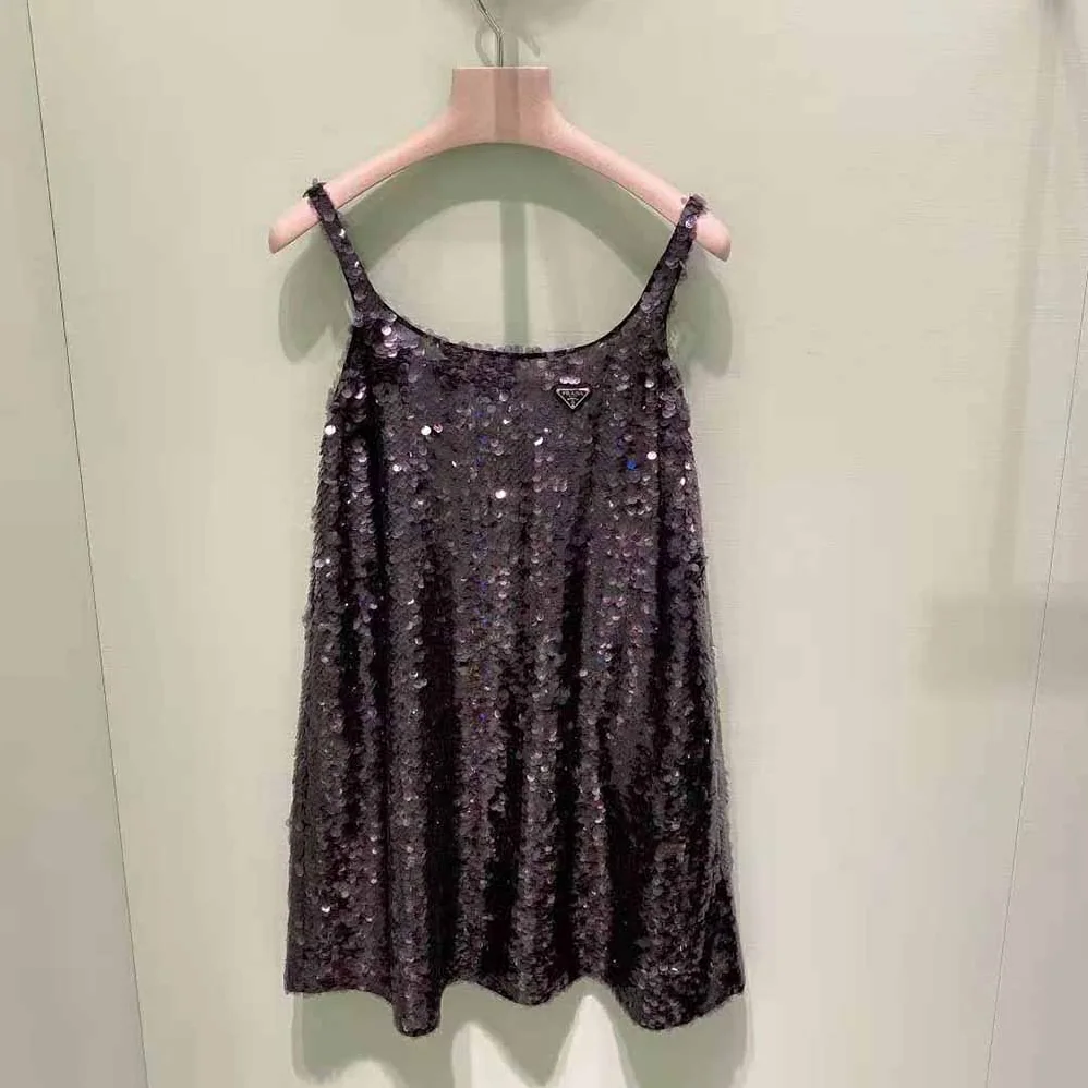Prada Sequin Embellished Cigaline Minidress for Women