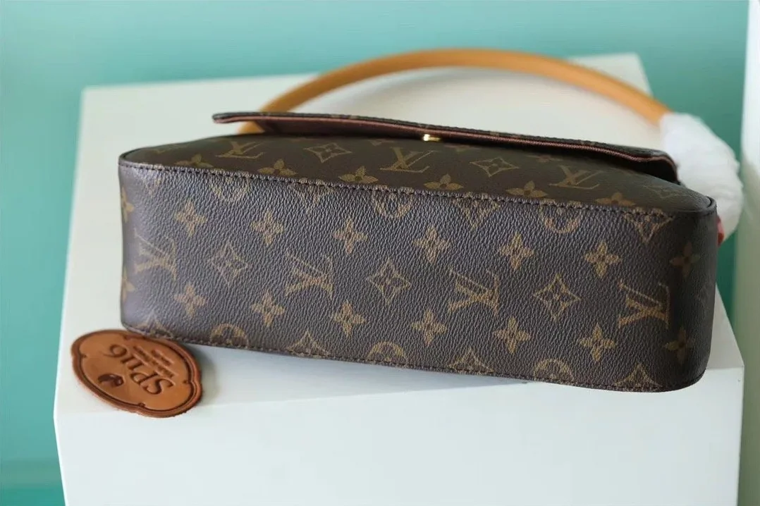 Louis Vuitton Mini Looping Flap Shoulder Bag Monogram in Brown LV Louis Vuitton Mini Looping Flap Shoulder Bag Monogram in Brown LV