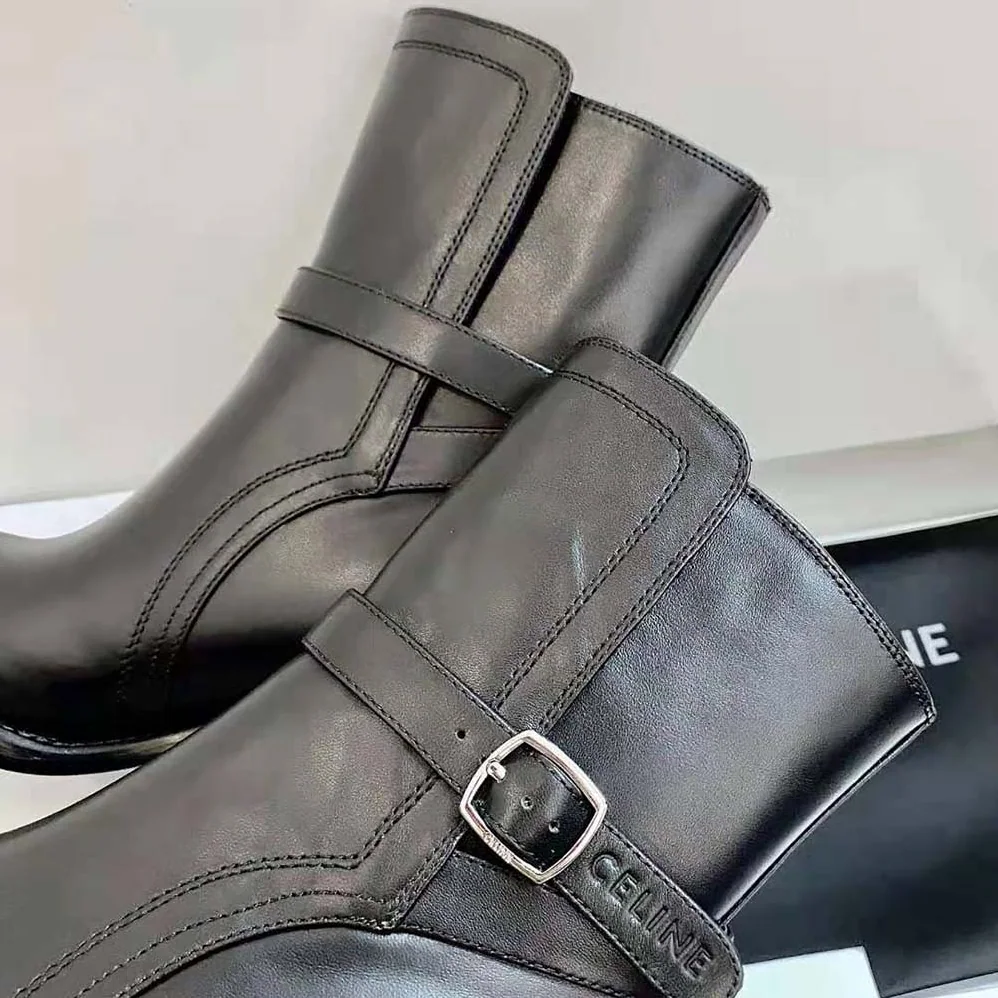 Celine Condé Jodhpur Boot in Calfskin for Women in Black Celine Condé Jodhpur Boot in Calfskin for Women in Black