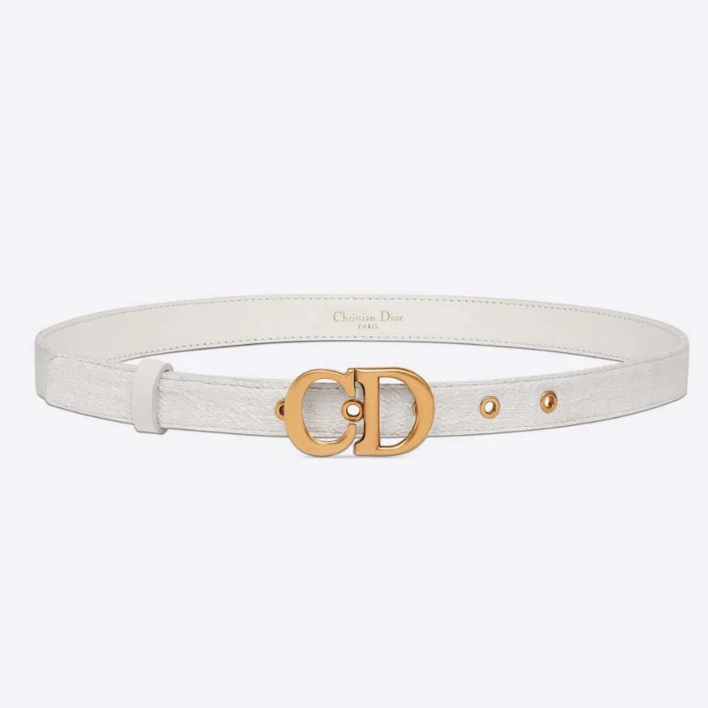 Dior Saddle Belt White Dior Oblique Jacquard for Women Dior Saddle Belt White Dior Oblique Jacquard for Women