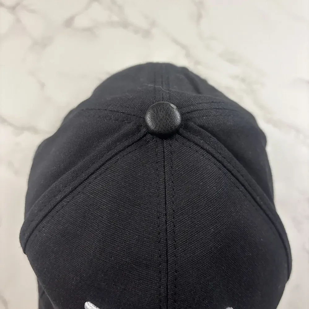 Dior Stussy Embroidered Logo Hat Black Cotton Canvas for Unisex Dior Stussy Embroidered Logo Hat Black Cotton Canvas for Unisex
