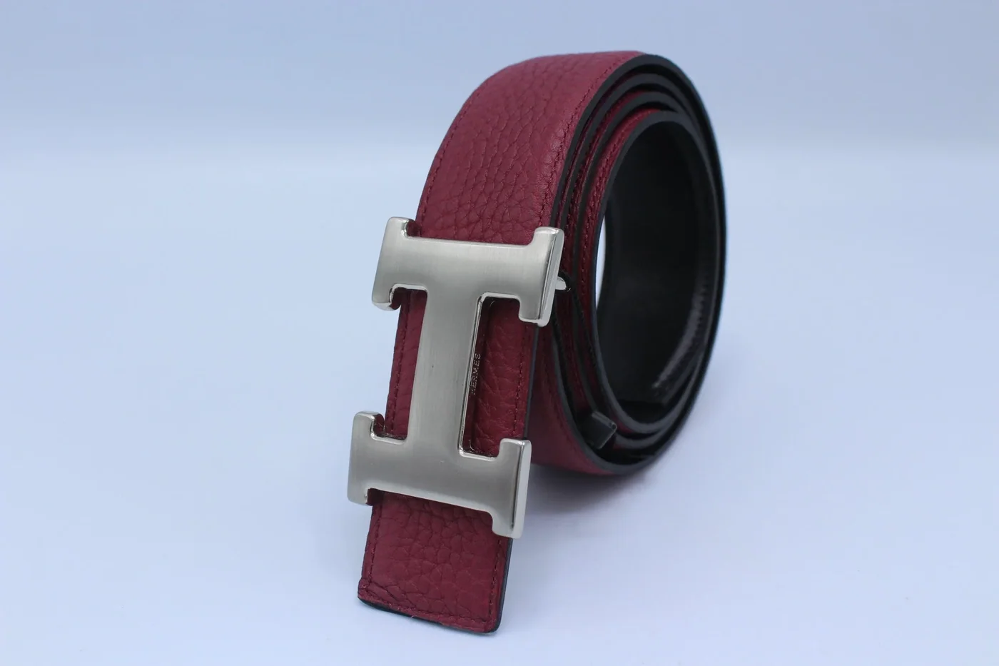 Reversible Buckle Leather Belt