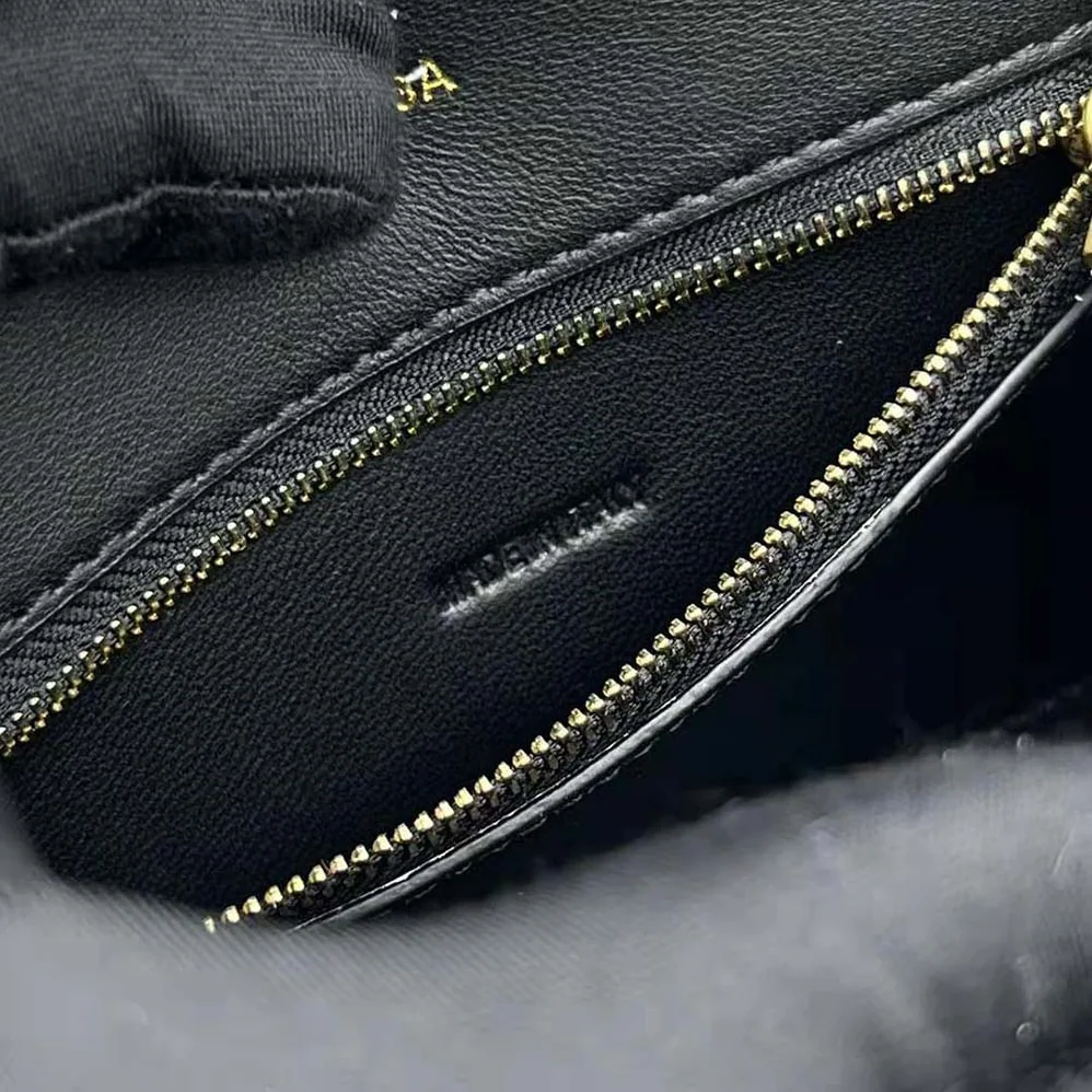 Balenciaga Furry Hourglass Small Handbag with Strap in Black for Women Balenciaga Furry Hourglass Small Handbag with Strap in Black for Women