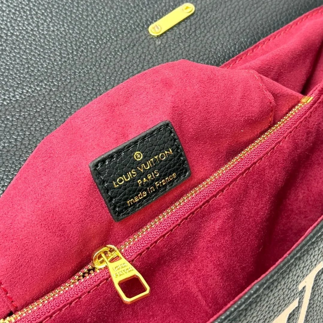 Louis Vuitton Madeleine MM Monogram Empreinte Black in Beige Louis Vuitton Madeleine MM Monogram Empreinte Black in Beige