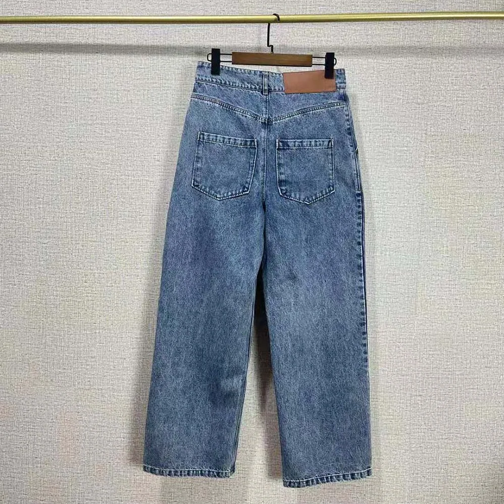 Loewe Anagram Cropped Jeans in Denim for Men