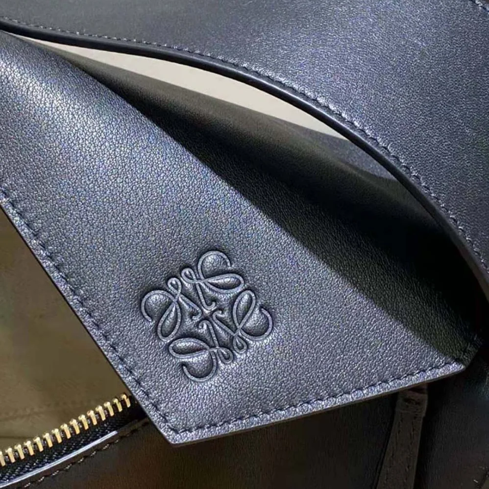 Loewe Puzzle Hobo Bag in Nappa Calfskin for Women in Black
