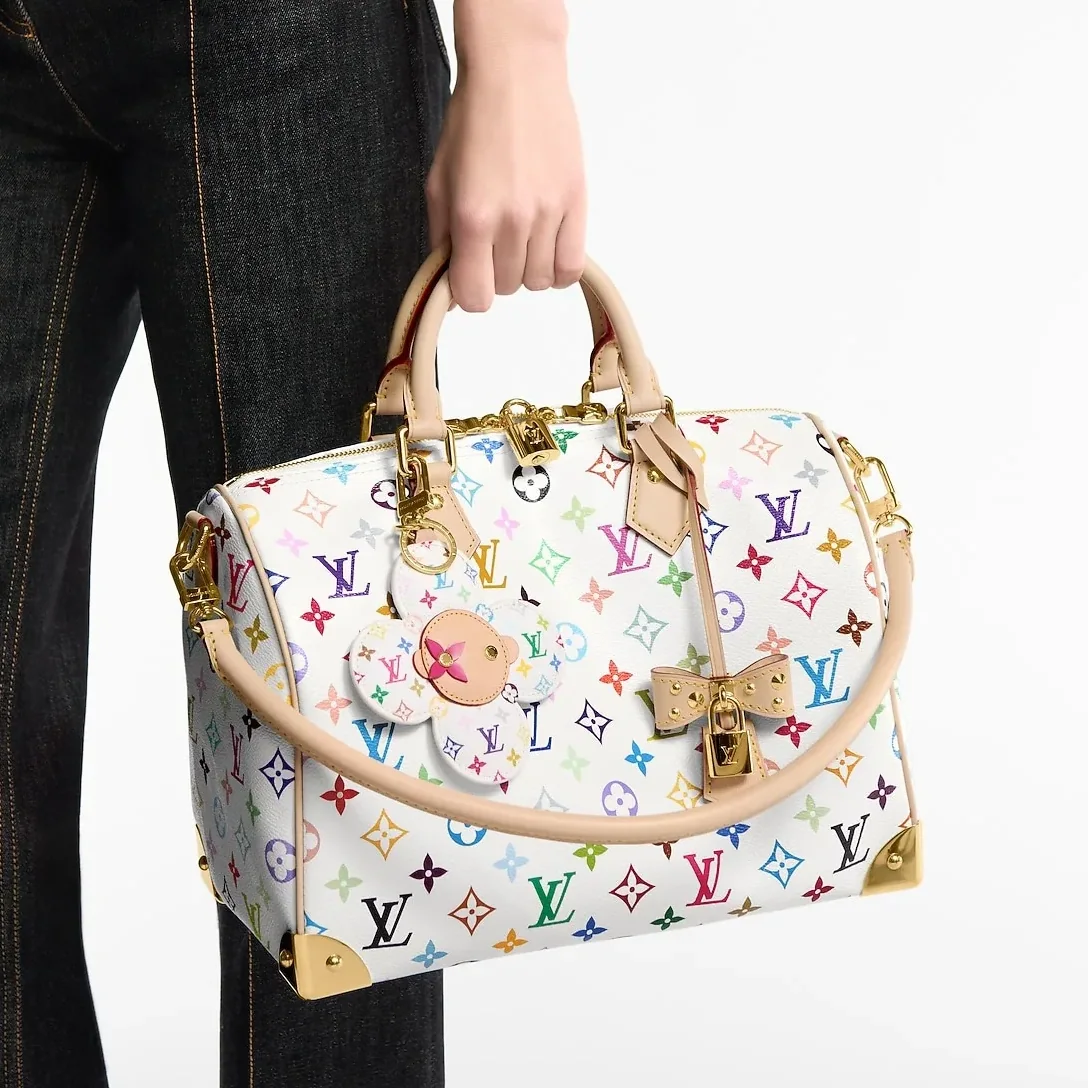 Louis Vuitton LV x TM Vivienne Head Bag Charm Multicolored Gold Hardware