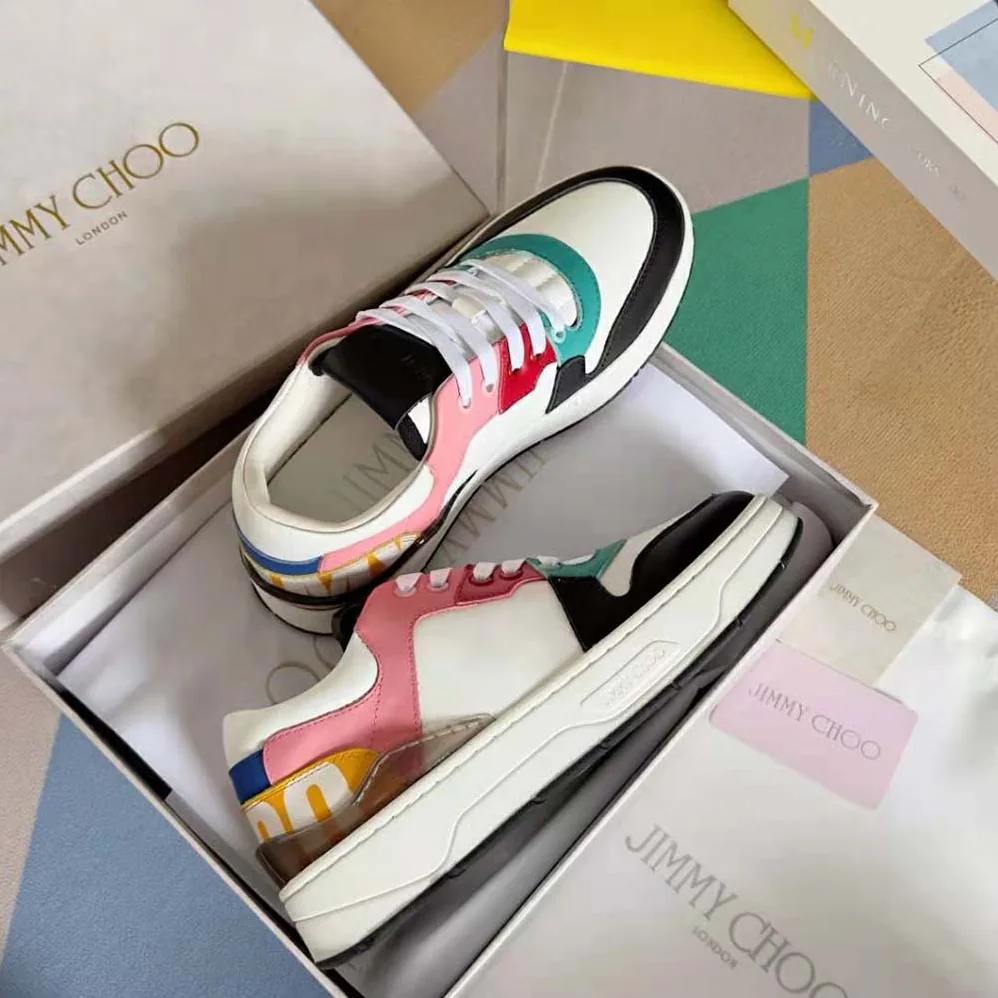 Jimmy Choo Florent for Women in F White Leather Trainers