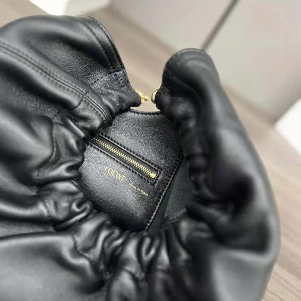 Loewe Small Squeeze Bag in Nappa Lambskin for Women in Black