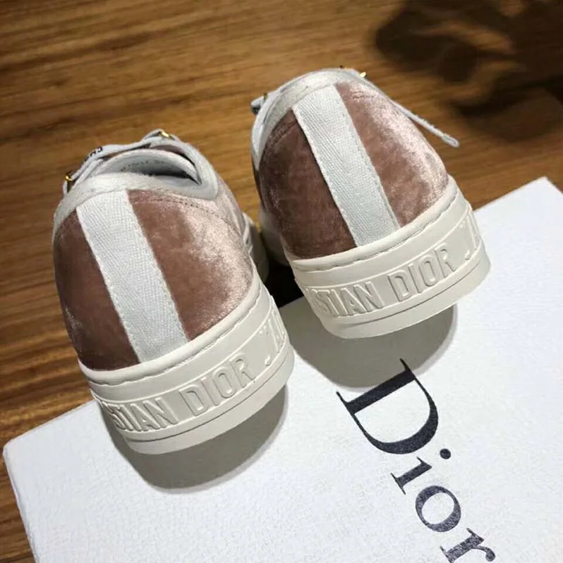 Dior Shoes Walk'n'Dior Velvet Sneaker for Women in Pink Dior Shoes Walk'n'Dior Velvet Sneaker for Women in Pink