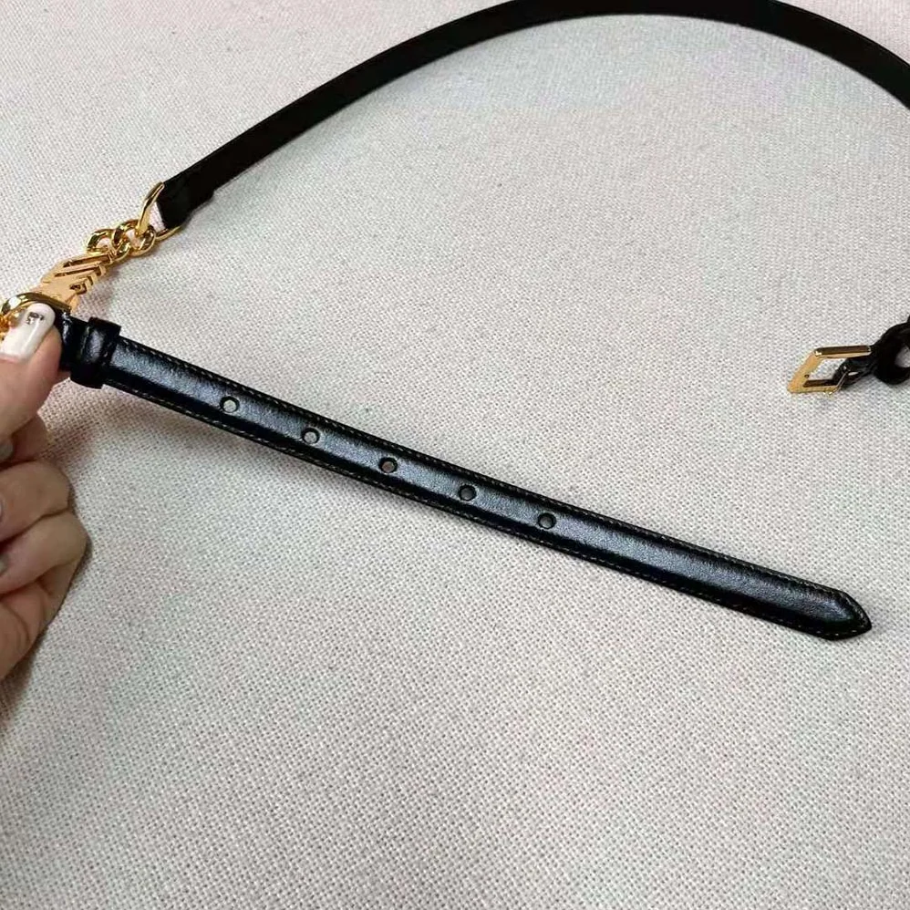 Miu Miu Brushed Leather Belt with Logo for Women in Black