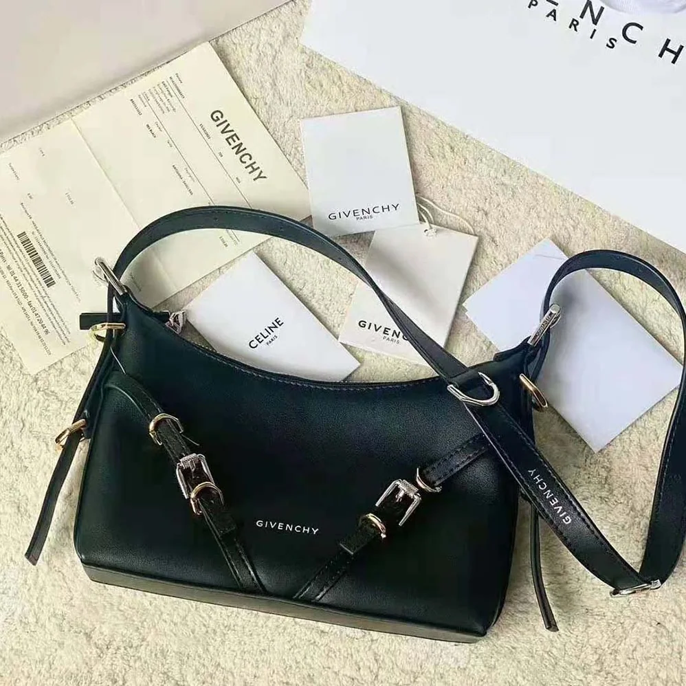 Givenchy Mini Voyou Bag in Leather for Women in Black Givenchy Mini Voyou Bag in Leather for Women in Black