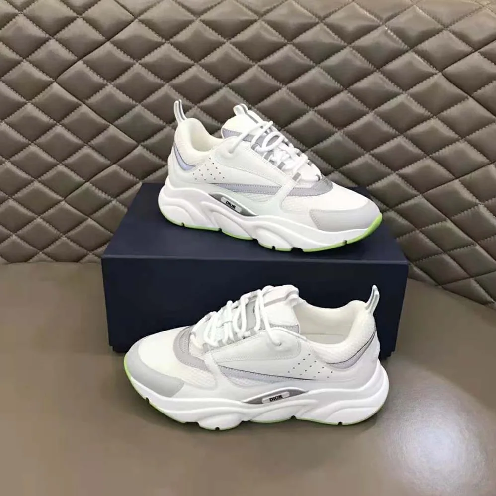 Dior B22 Sneaker White Technical Mesh and Smooth Calfskin for Men