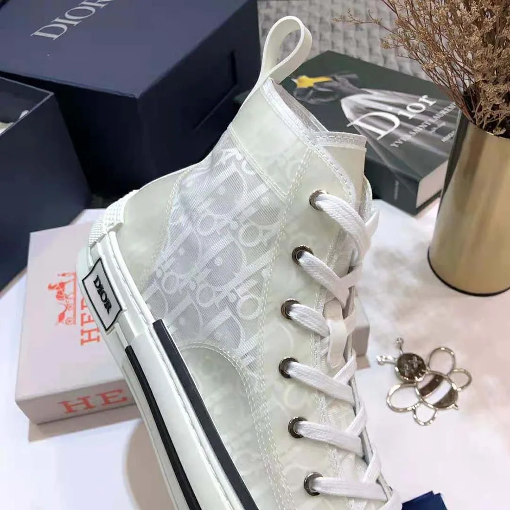 Dior B23 High-Top Sneaker White Dior Oblique Canvas for Men