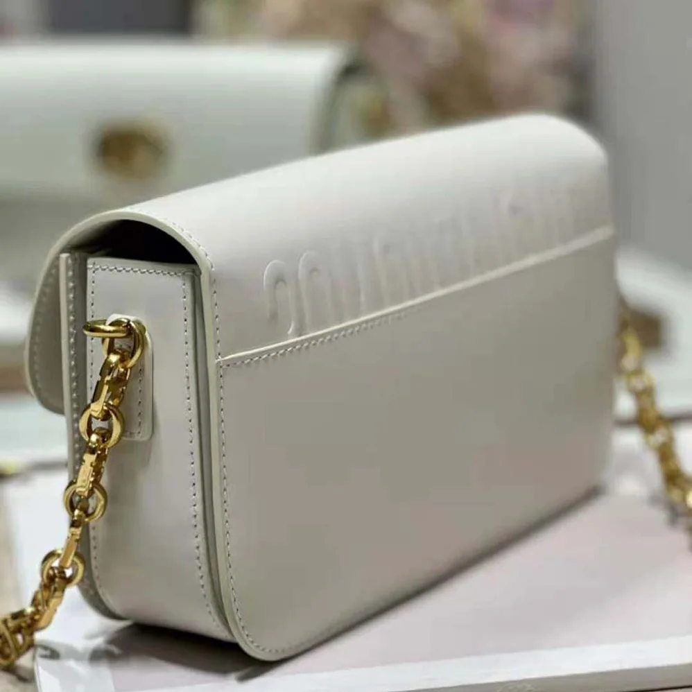 Dior 30 Montaigne Avenue Bag Dusty Ivory Box Calfskin for Women