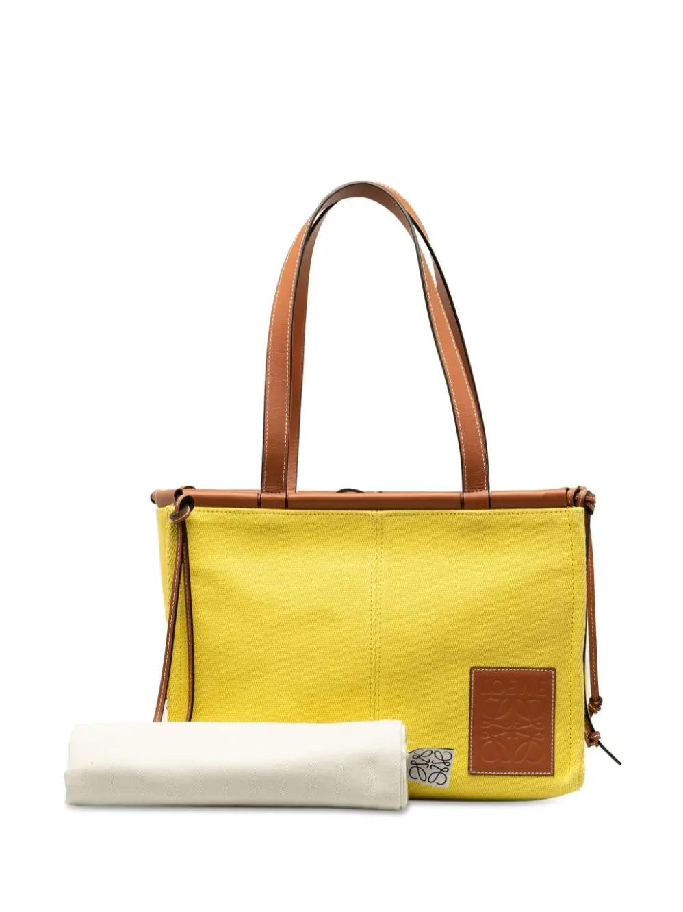 Loewe Paula's Ibiza Cushion Tote Bag Yellow 13.4 Inches/ 1RG0F7BJVYGAM1GR Loewe Paula's Ibiza Cushion Tote Bag Yellow 13.4 Inches/ 1RG0F7BJVYGAM1GR