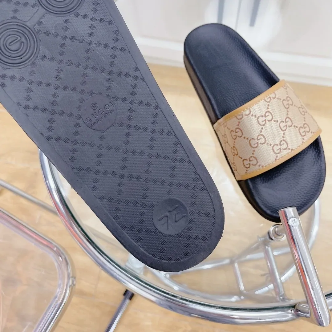 Gucci GG Slide Sandal Black And Brown for Women Gucci GG Slide Sandal Black And Brown for Women