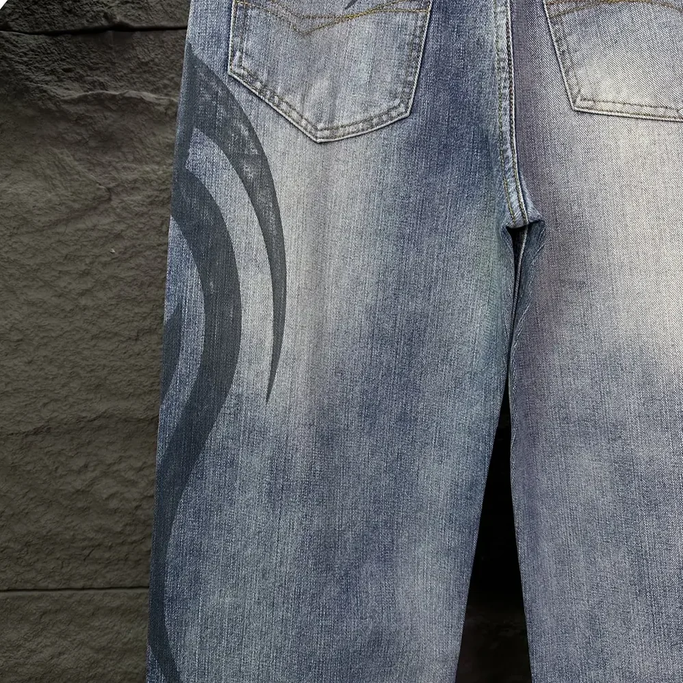 Balenciaga Wide Leg Baggy Pants in Blue for Women