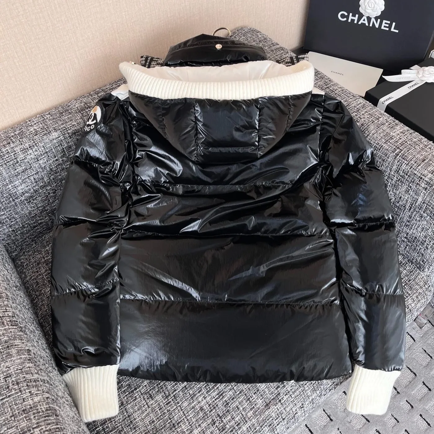 Chanel Puffer Coat Black Chanel Puffer Coat Black