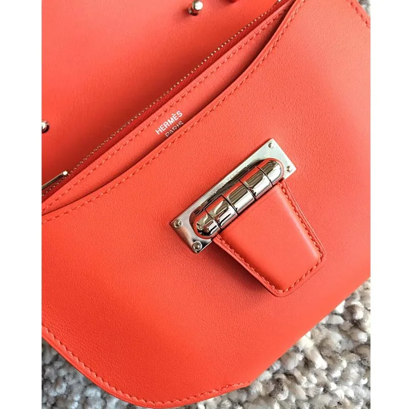 Hermes Convoyeur Mini Bag in Calfskin for Women in Orange Hermes Convoyeur Mini Bag in Calfskin for Women in Orange