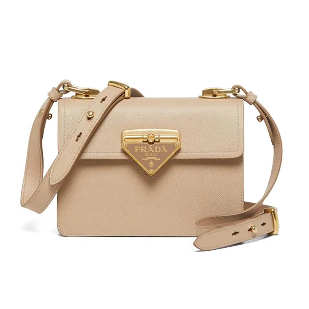 Prada Saffiano Leather Prada Symbole Bag for Women in Pink